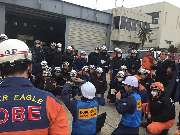 神戸市 捜索救助活動の訓練参加