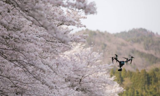 桜の空撮 ご依頼はお早めに！